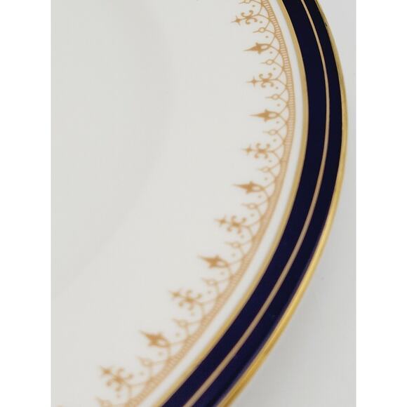 Aynsley Leighton Cobalt Smooth Oval Serving Platter 13.5" Rare - Picture 6 of 8